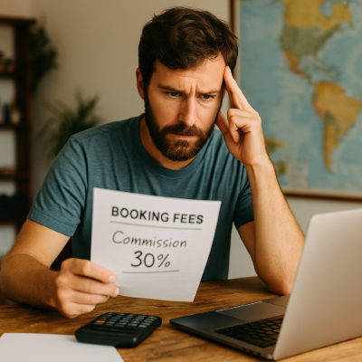 worried tour operator commission fees